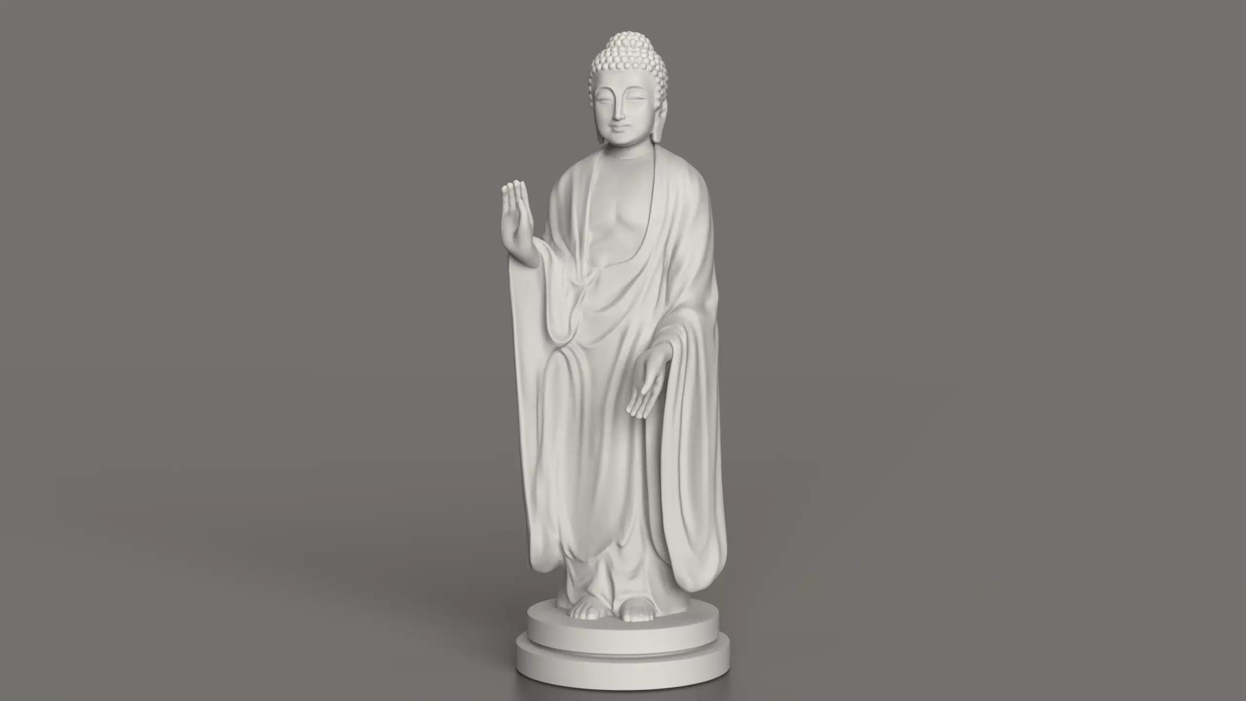 Buddha Standing 3D print model_0