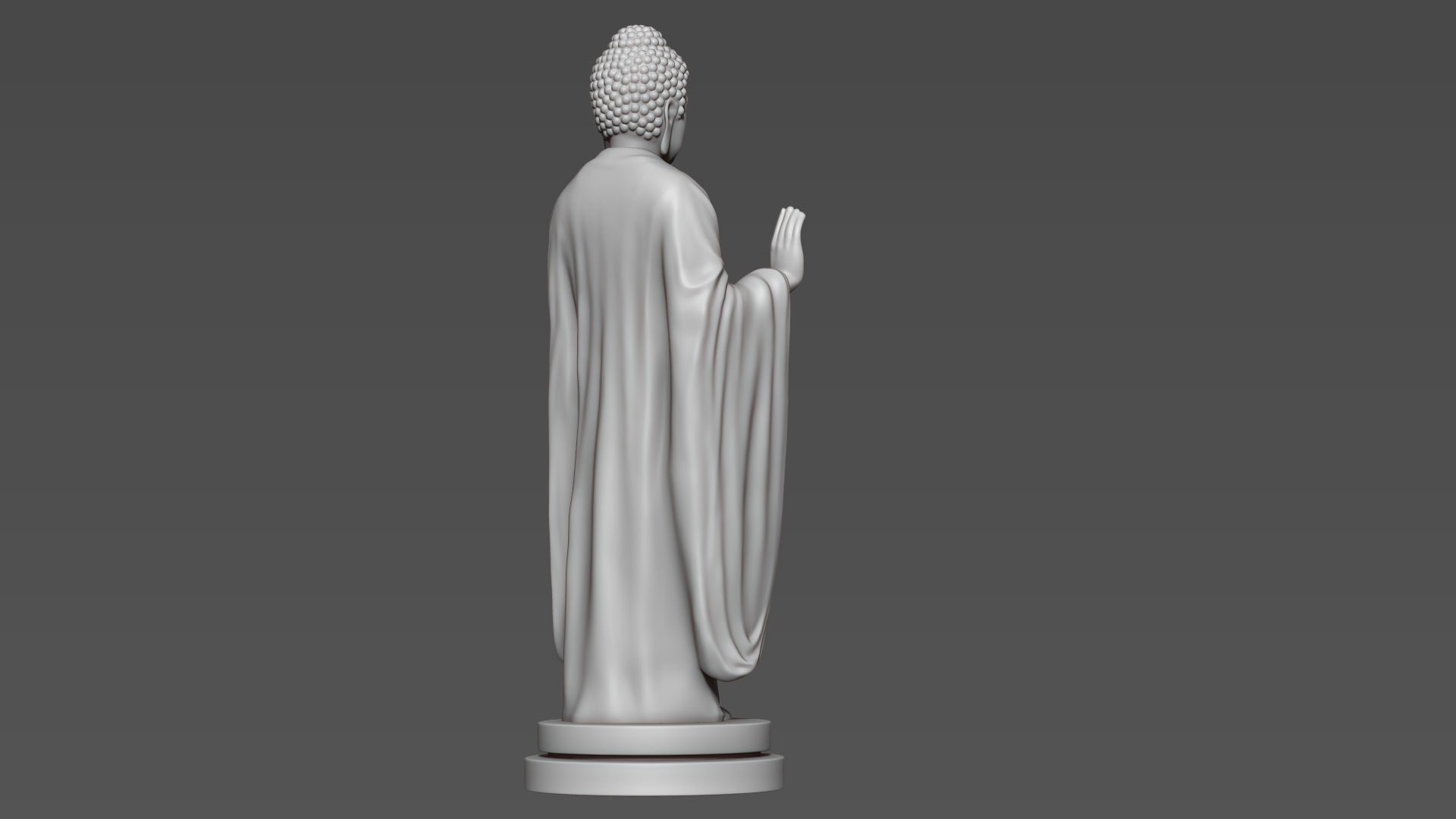 Buddha Standing 3D print model_7