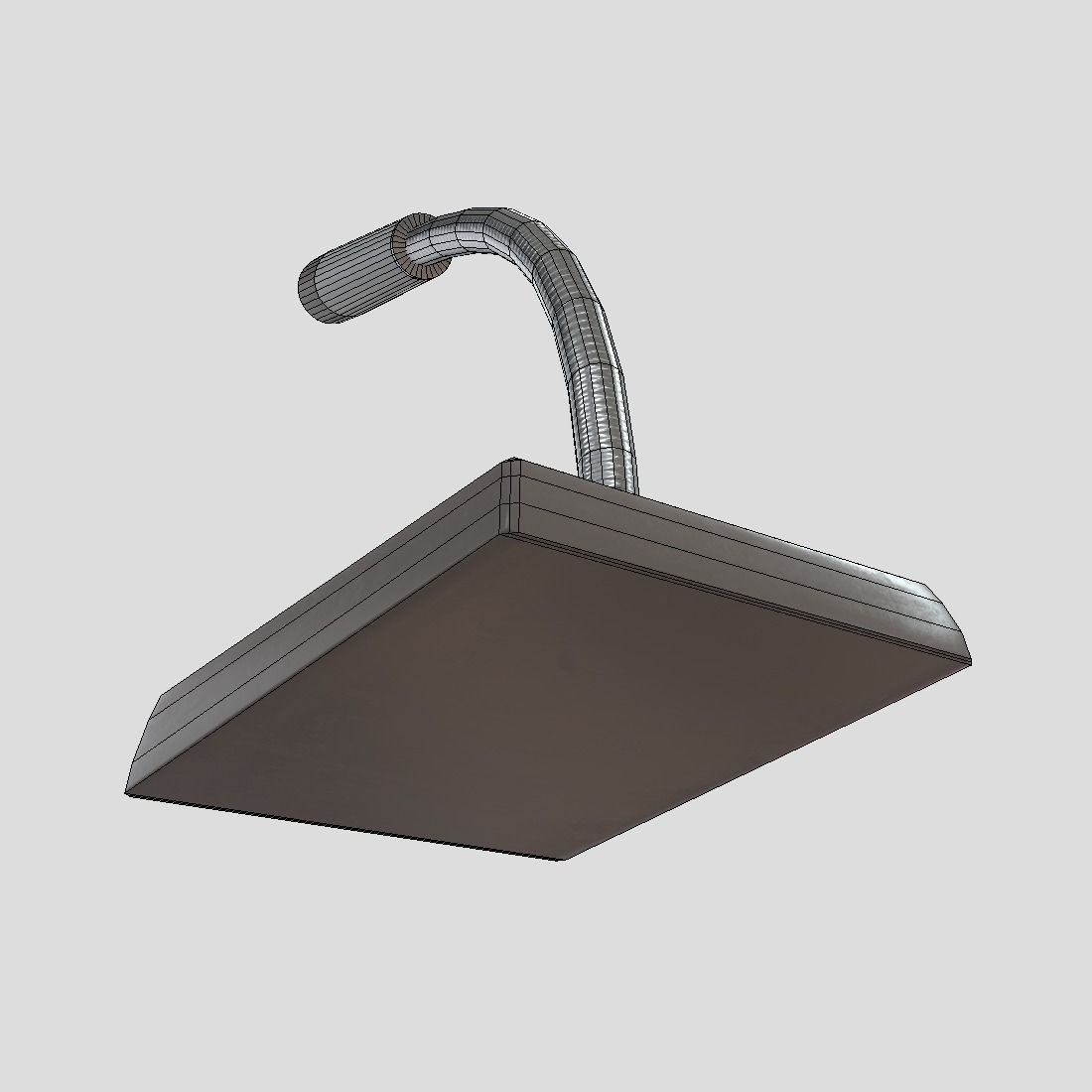 Intercom Microphone Low-poly 3D model_10