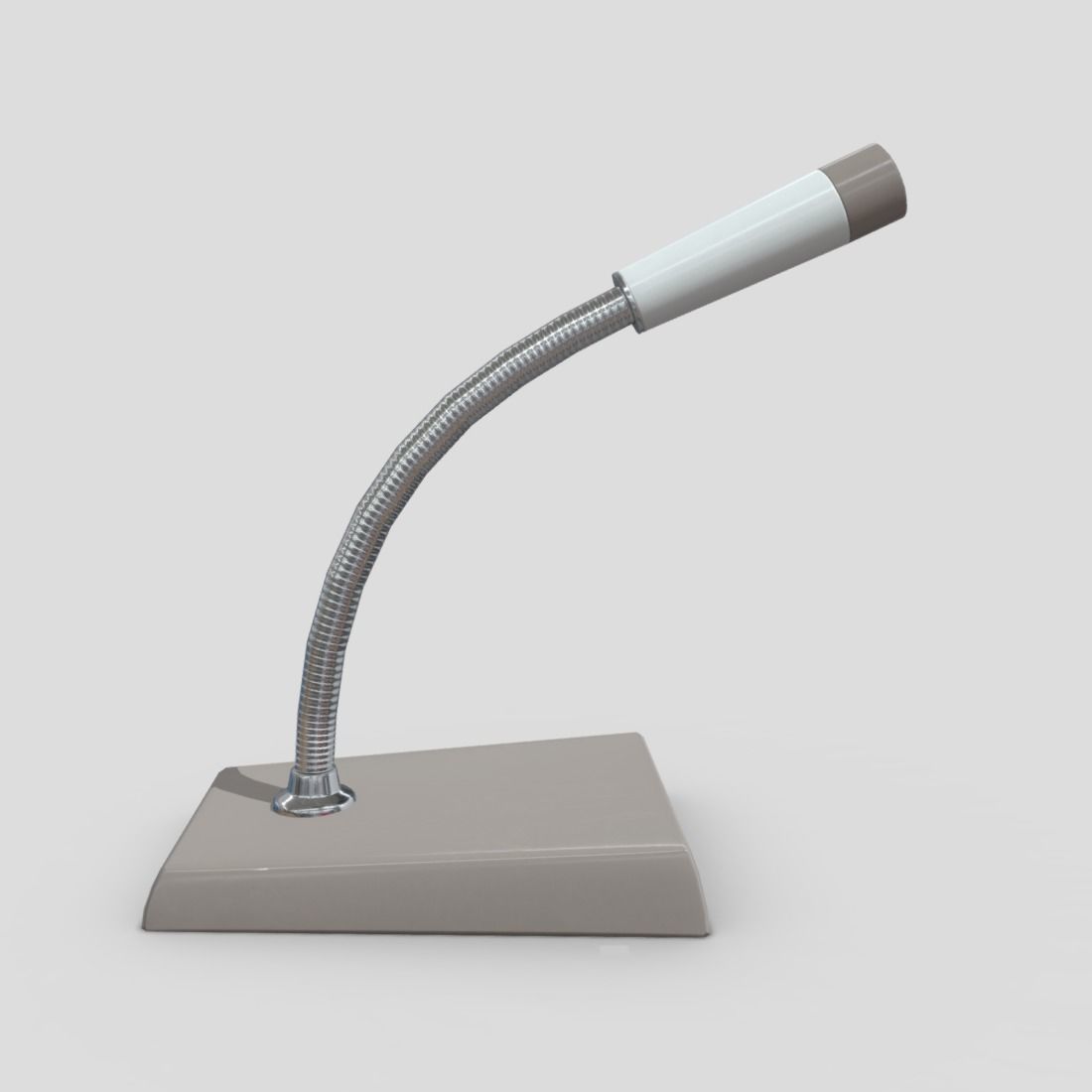 Intercom Microphone Low-poly 3D model_3