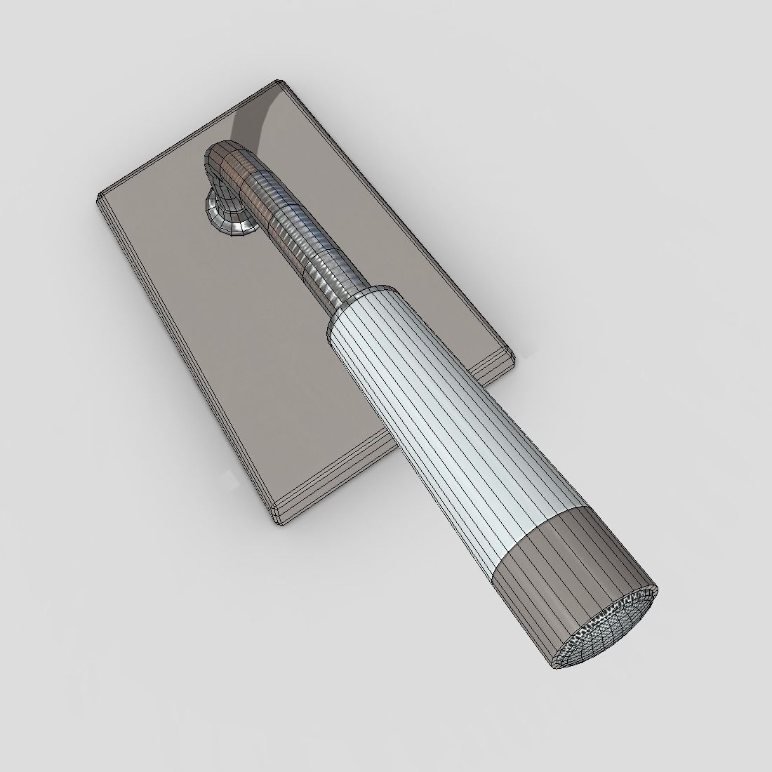 Intercom Microphone Low-poly 3D model_8