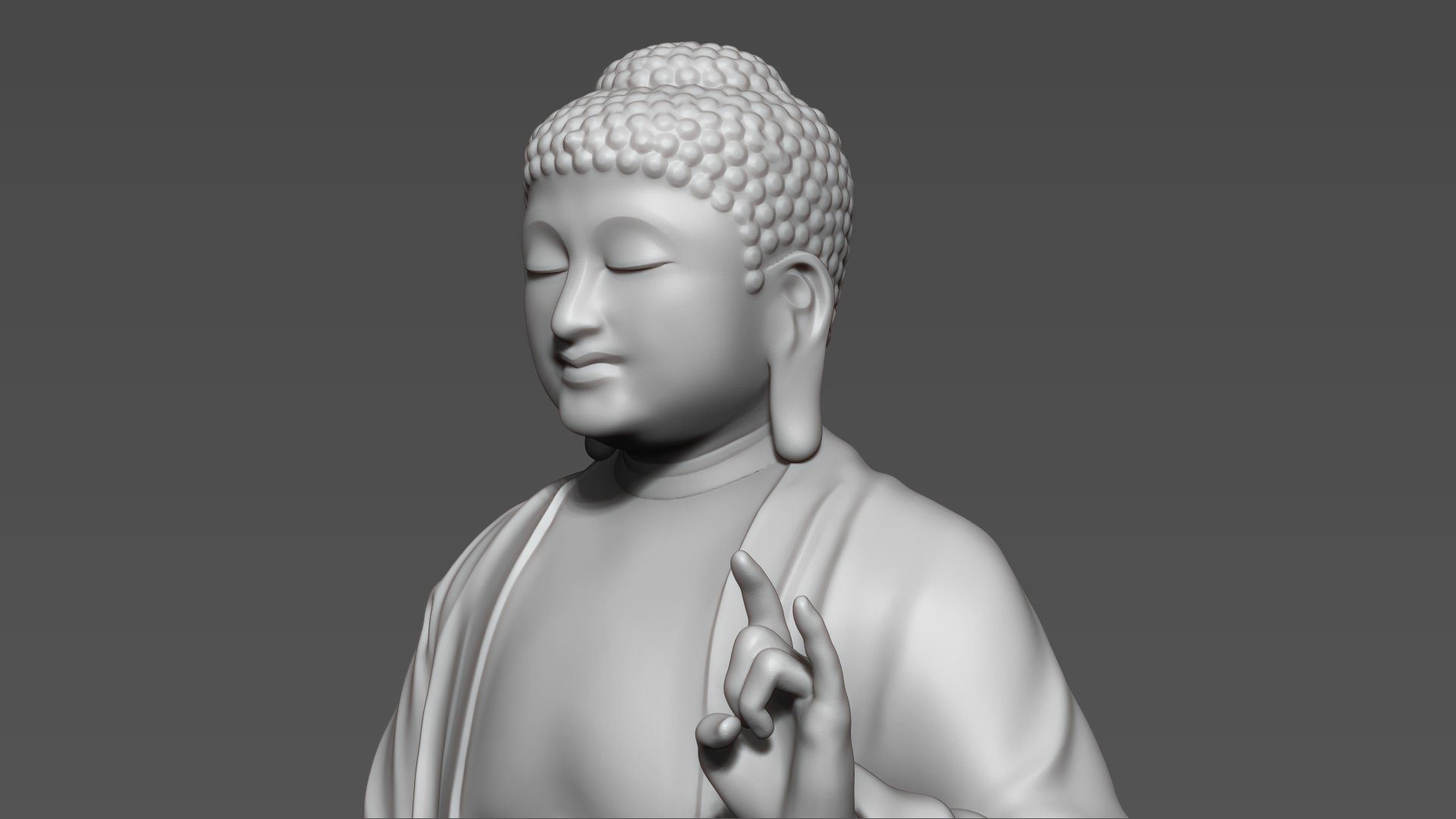 Buddha Sitting 3D print model_11