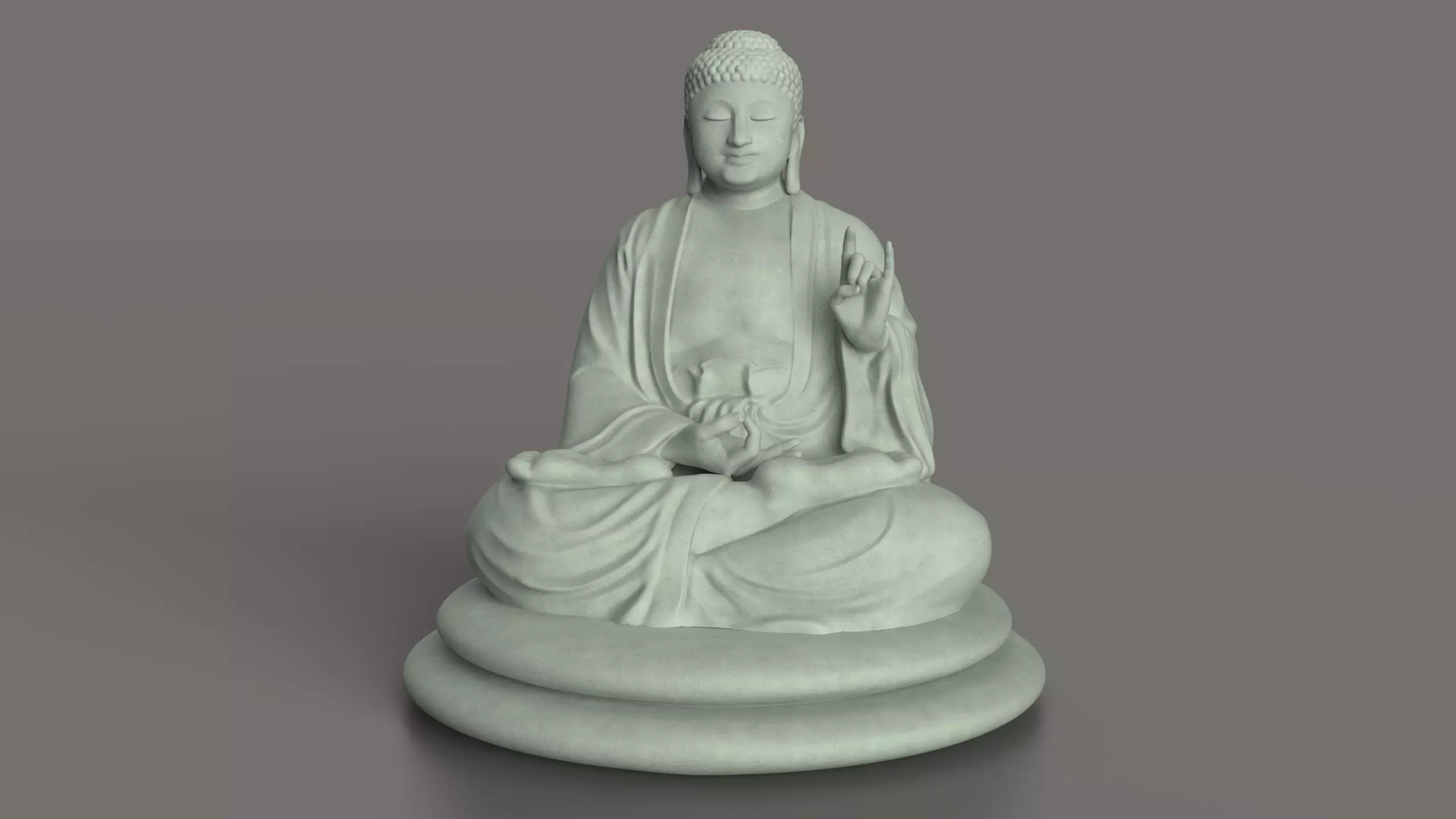 Buddha Sitting 3D print model_0