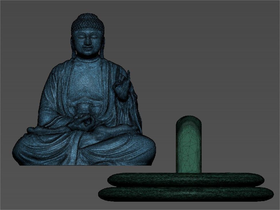 Buddha Sitting 3D print model_15