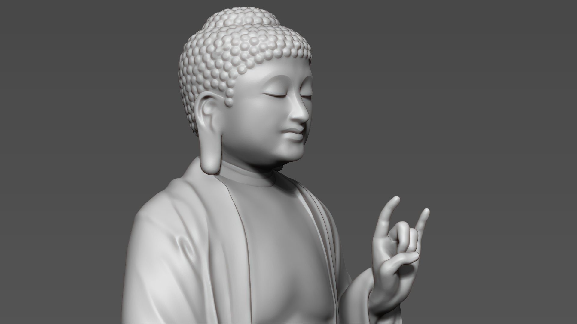 Buddha Sitting 3D print model_10