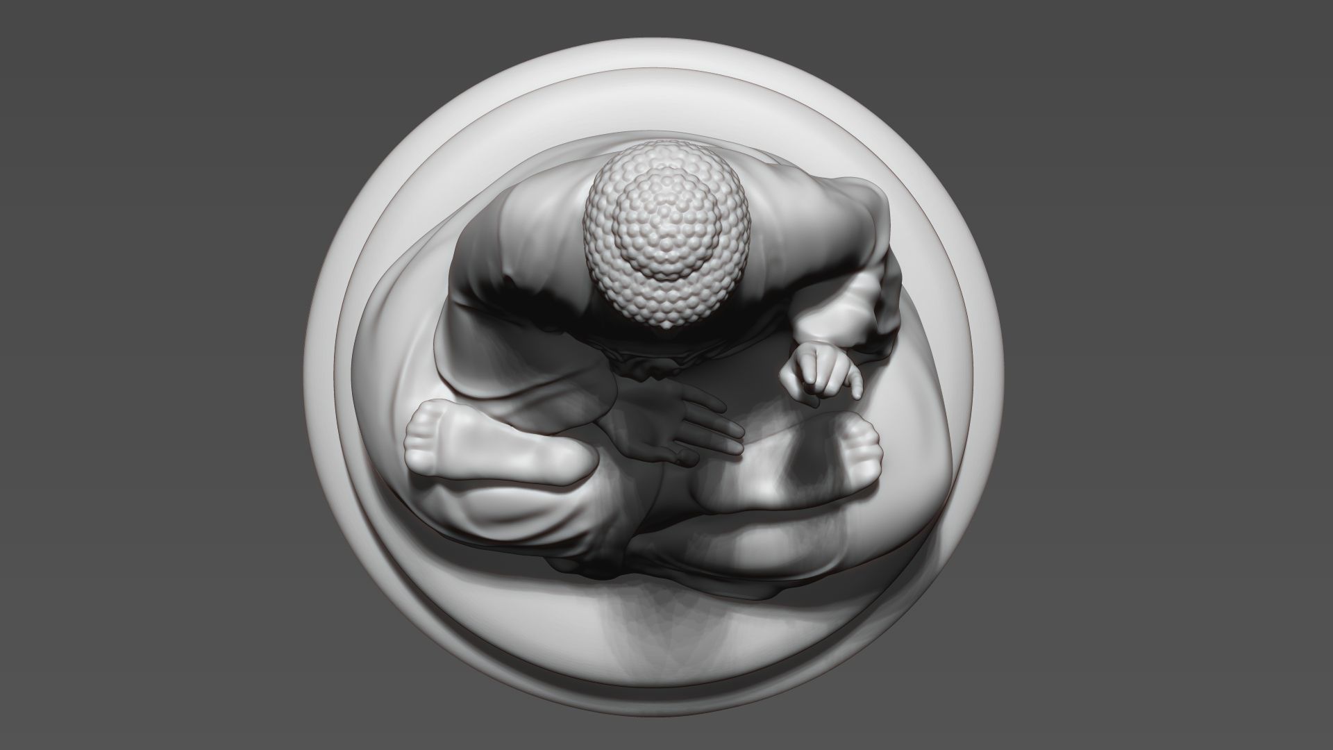 Buddha Sitting 3D print model_12