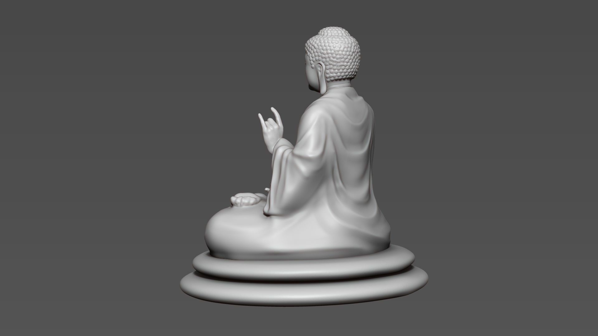 Buddha Sitting 3D print model_8