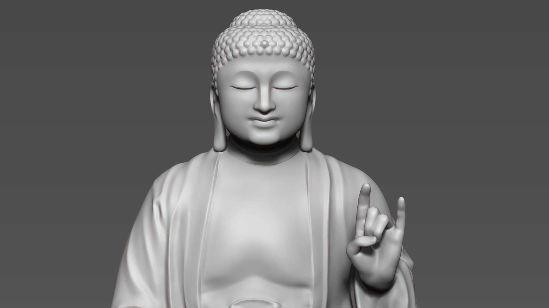 Buddha Sitting 3D print model_9