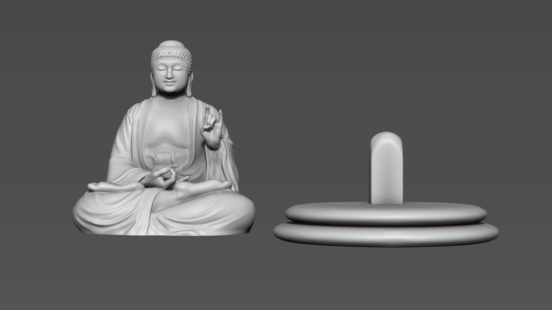 Buddha Sitting 3D print model_13