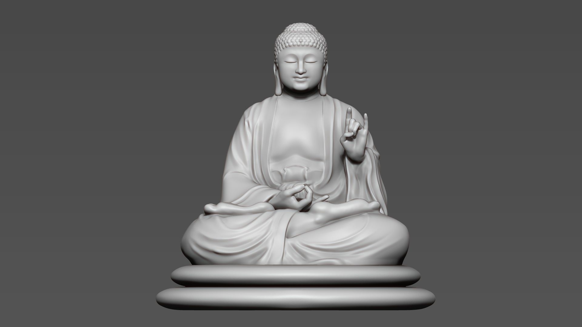 Buddha Sitting 3D print model_1