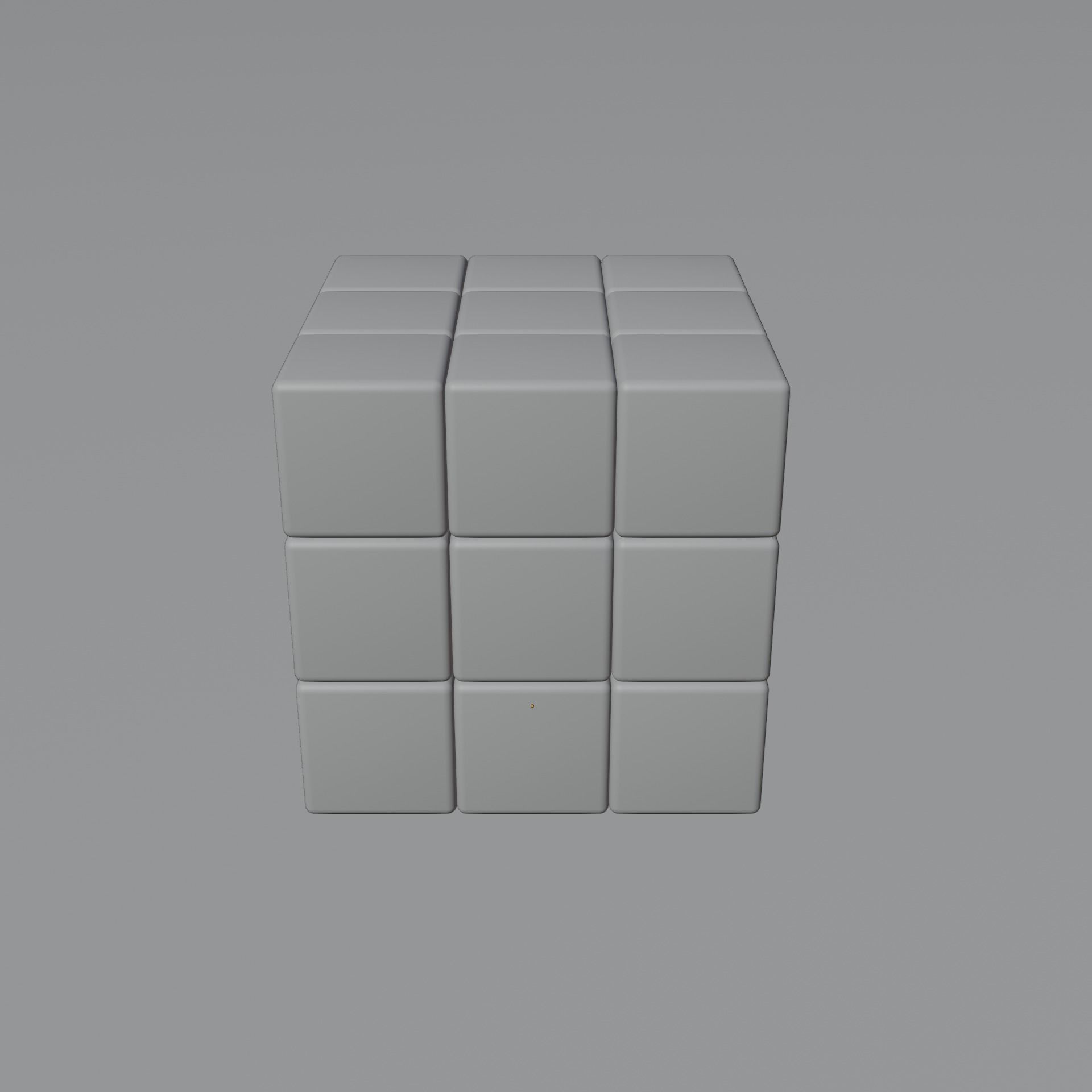 3x3x3 Rubiks Cube Low-poly 3D model_25