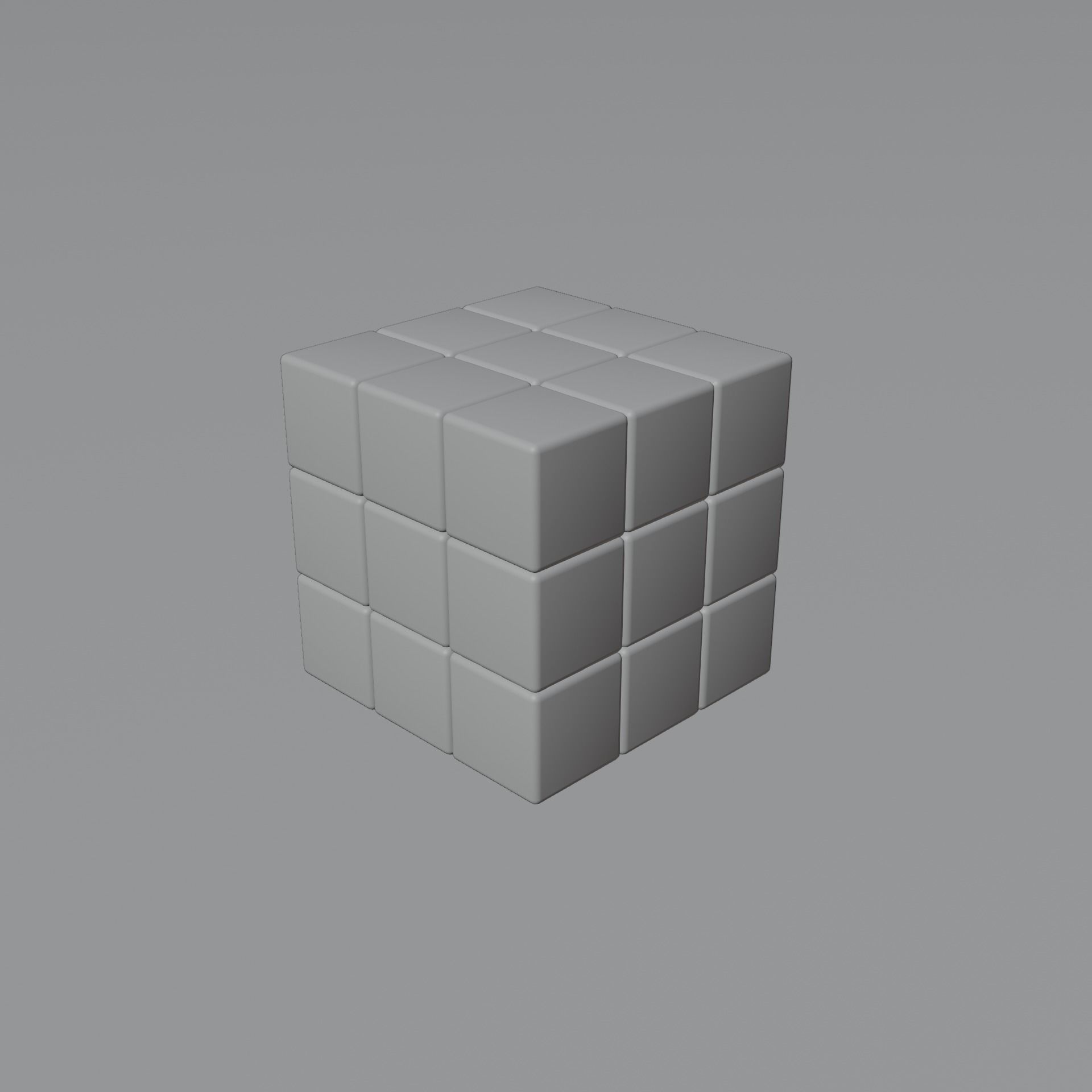 3x3x3 Rubiks Cube Low-poly 3D model_26