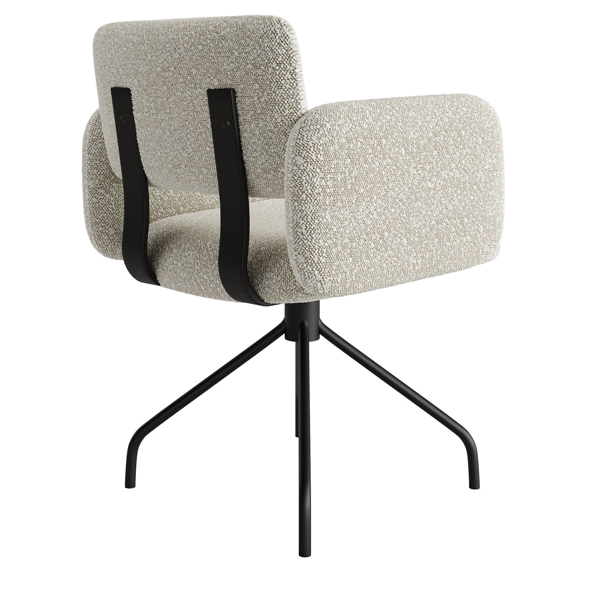 Brooks chair Low-poly 3D model_3