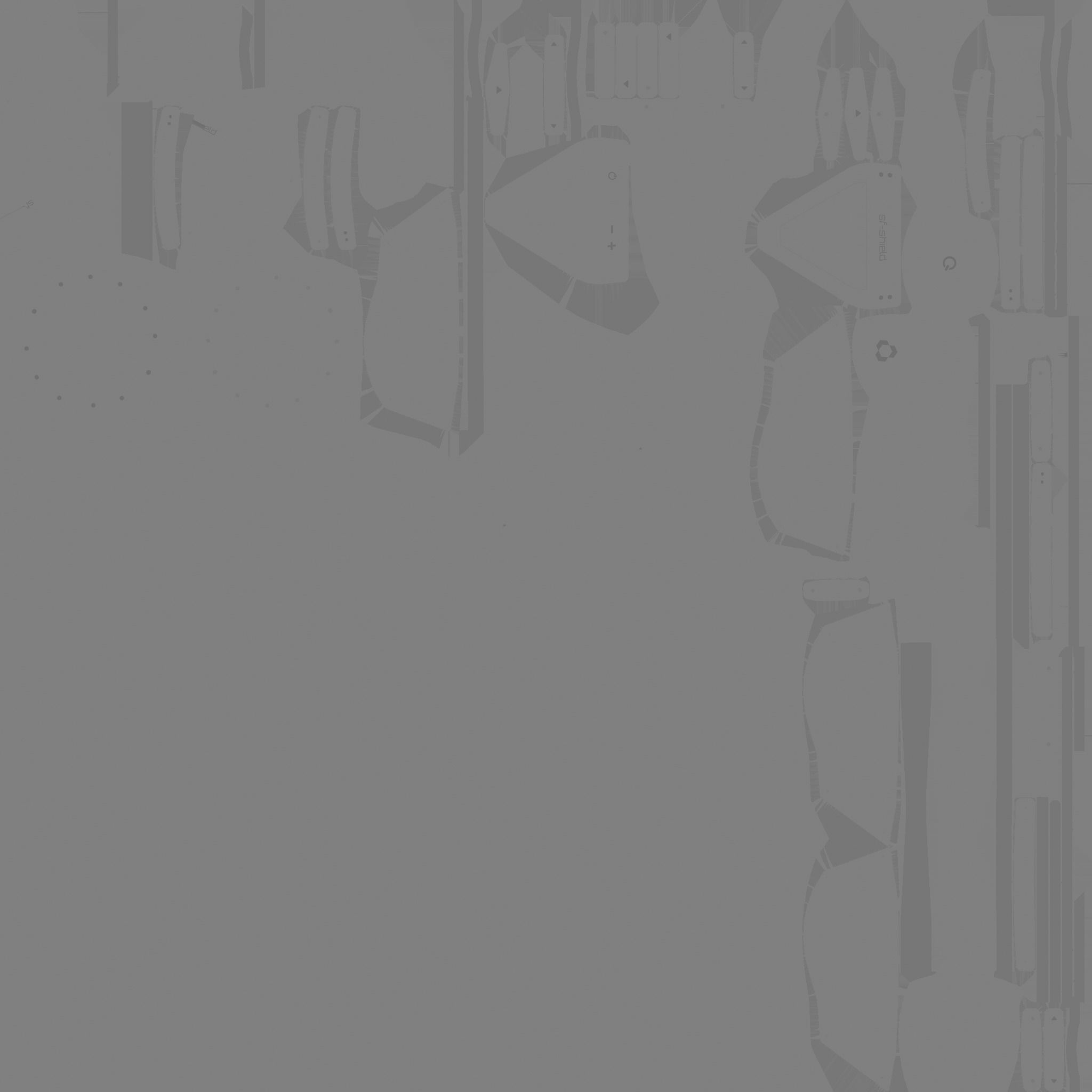 SciFi Shield A06 Full White - Sci Fi Weapon Design Low-poly 3D model_23