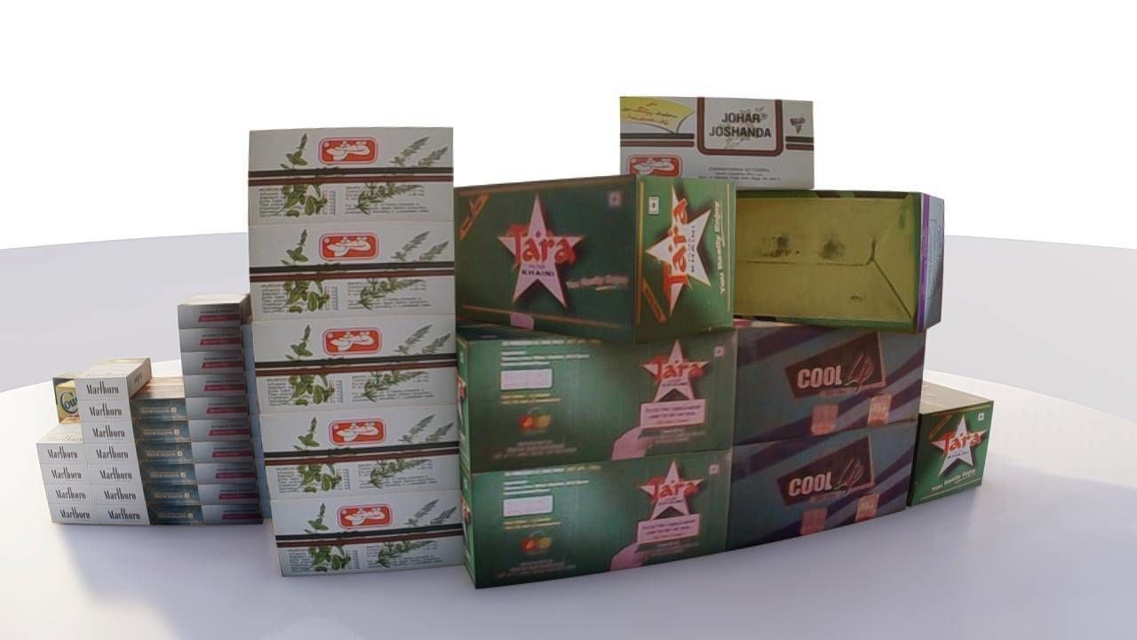 Boxes Design Low-poly 3D model_12