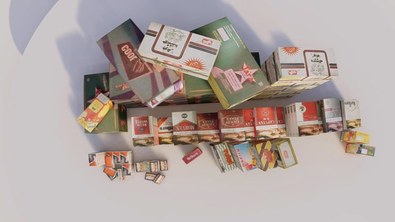 Boxes Design Low-poly 3D model_6