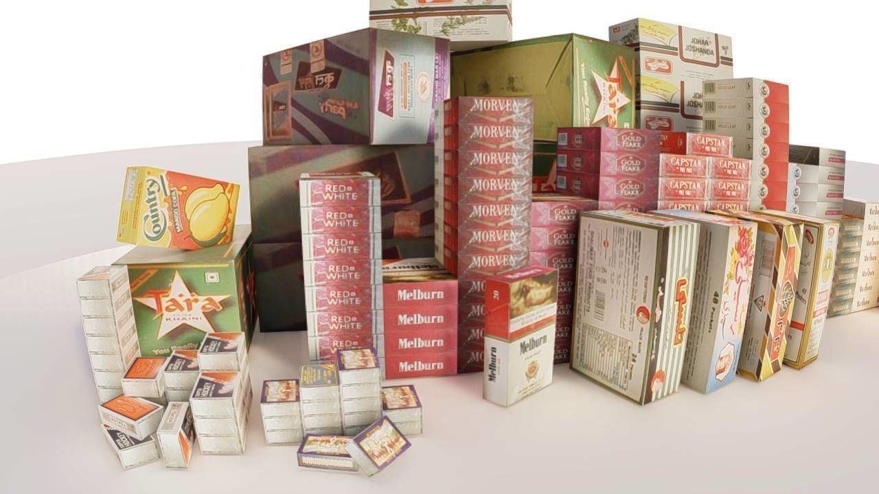 Boxes Design Low-poly 3D model_7