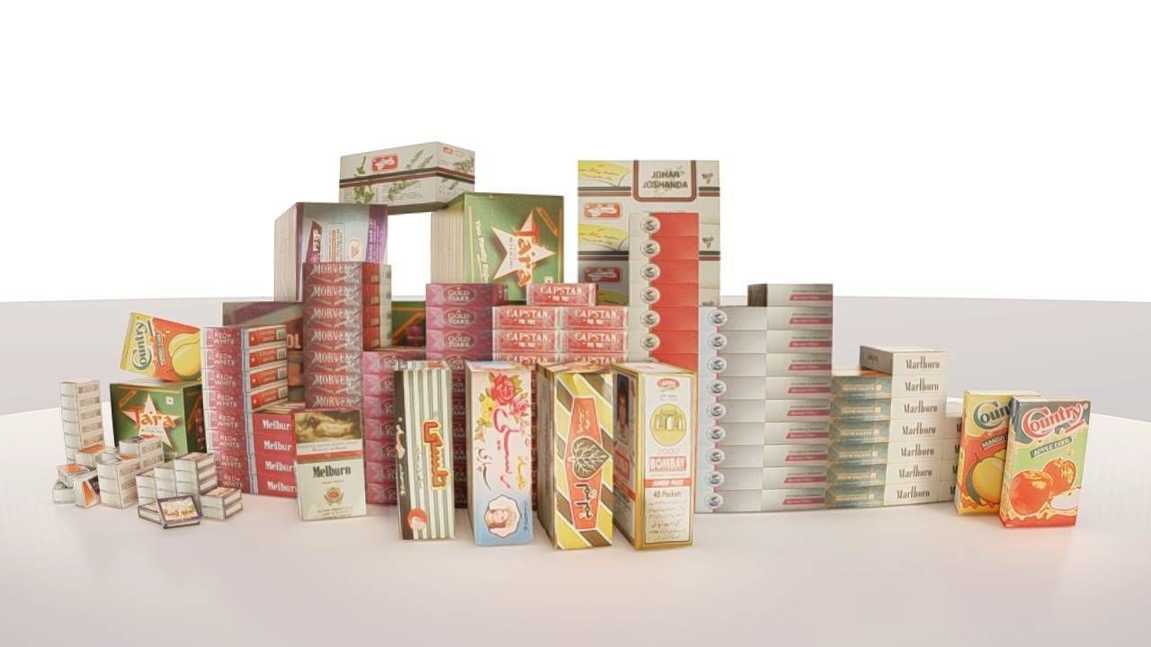 Boxes Design Low-poly 3D model_11