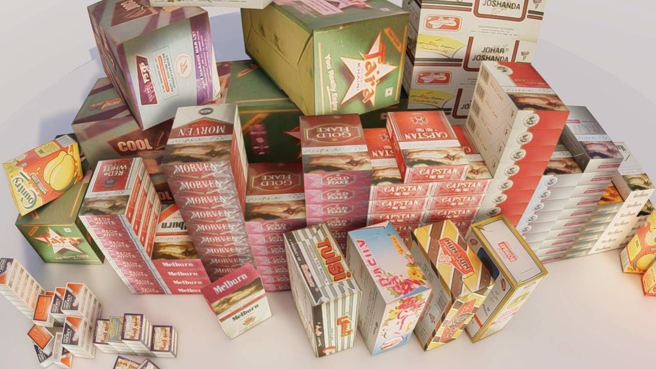 Boxes Design Low-poly 3D model_2