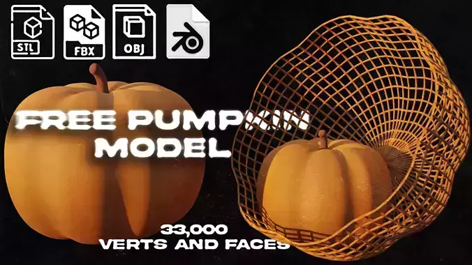 Free Pumpkin model Free 3D model