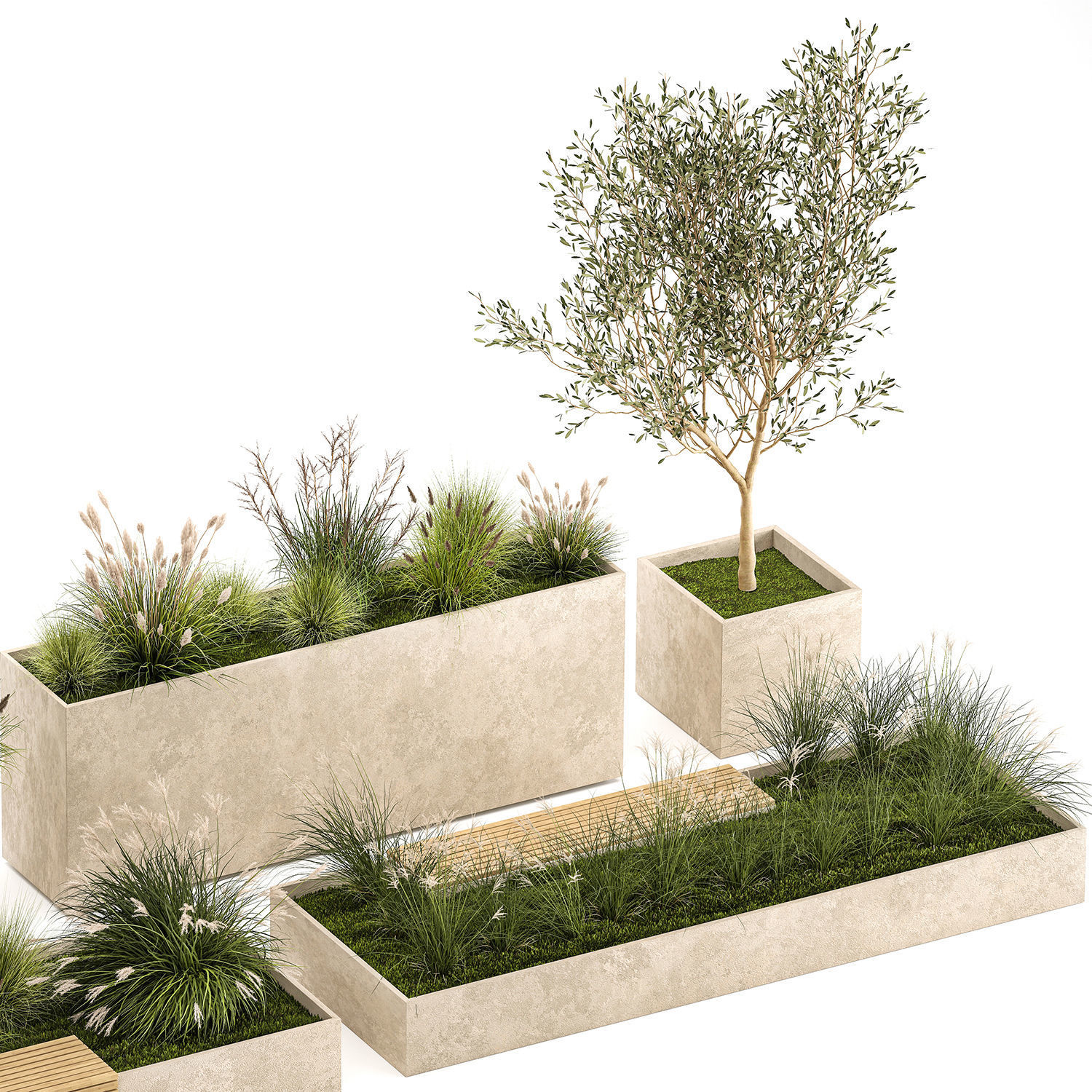 Bushes For Landscaping And Urban Environments 1141 3D model_6