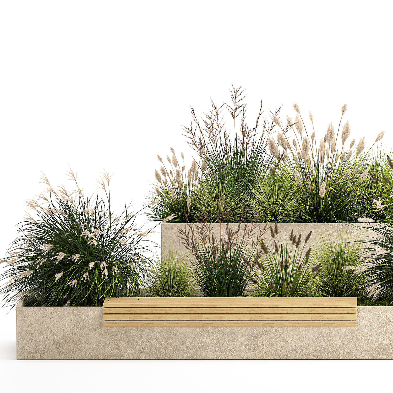 Bushes For Landscaping And Urban Environments 1141 3D model_3