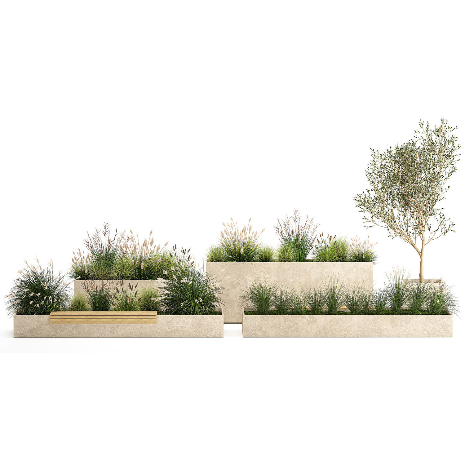 Bushes For Landscaping And Urban Environments 1141 3D model_2
