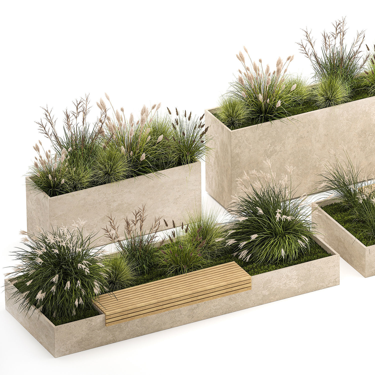 Bushes For Landscaping And Urban Environments 1141 3D model_1