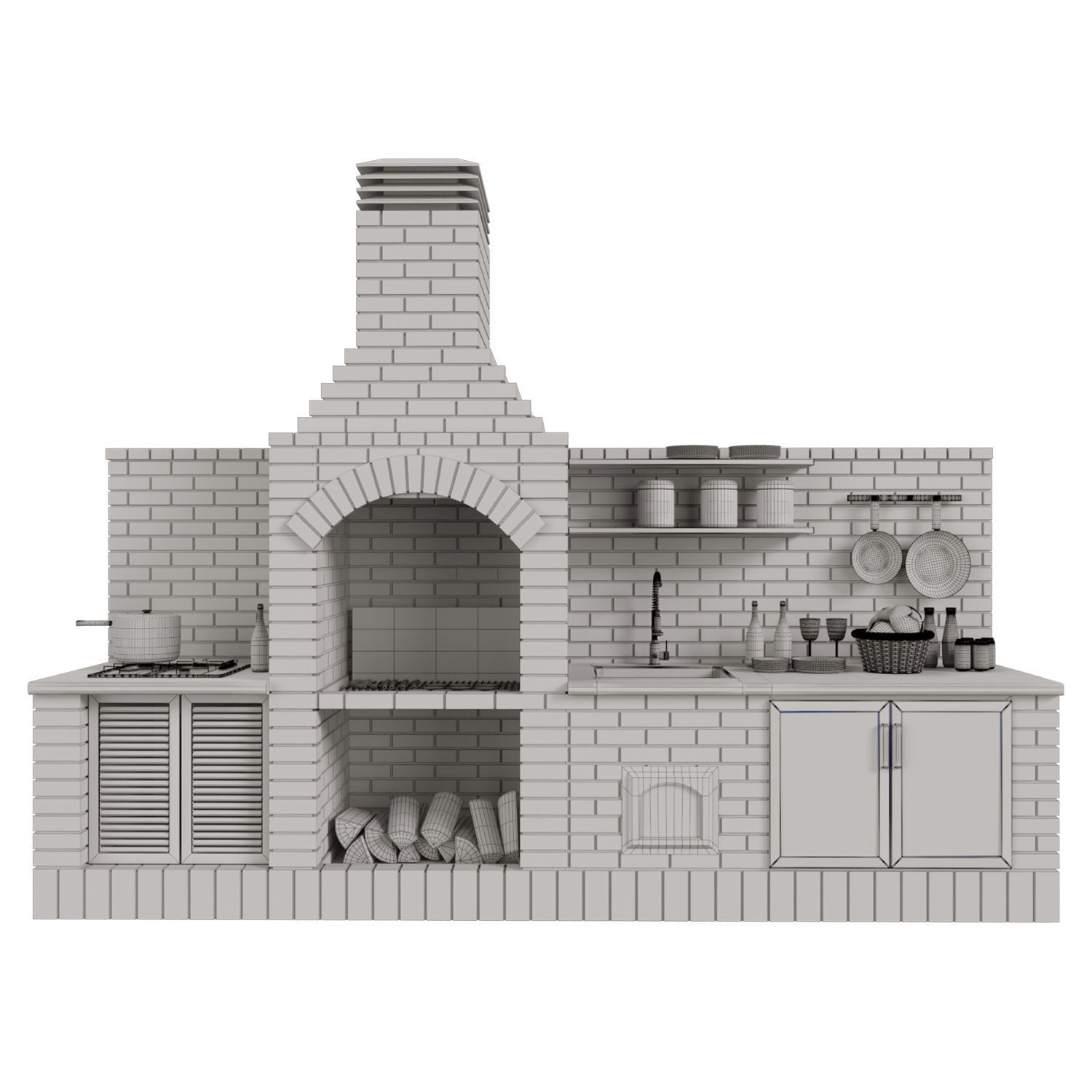 brick bbq2 3D model_6