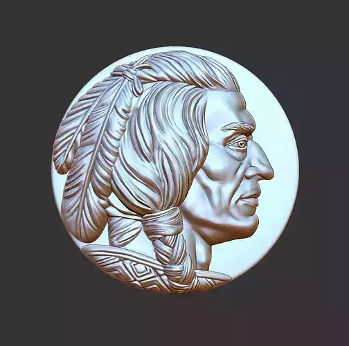 Native American medallion