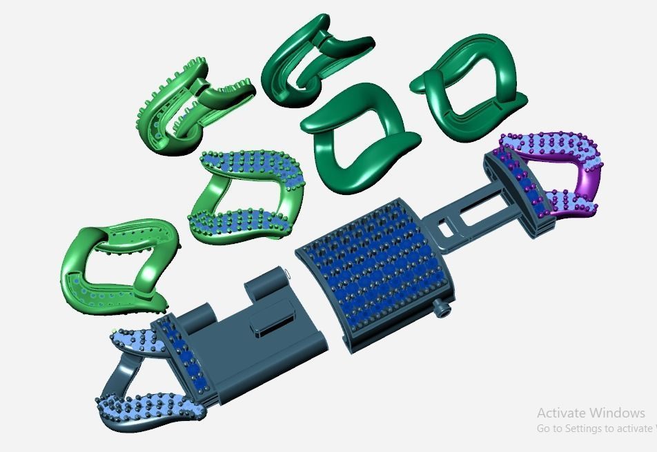 Spiked Cuban Chain 3D print model_3