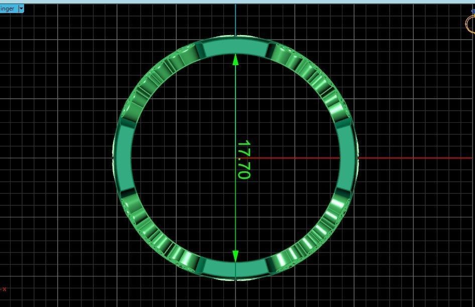 wedding ring with a pattern 750 3D print model_9