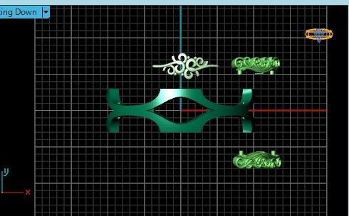 wedding ring with a pattern 750 3D print model_12