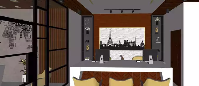 Office interior Design and wall Decor 