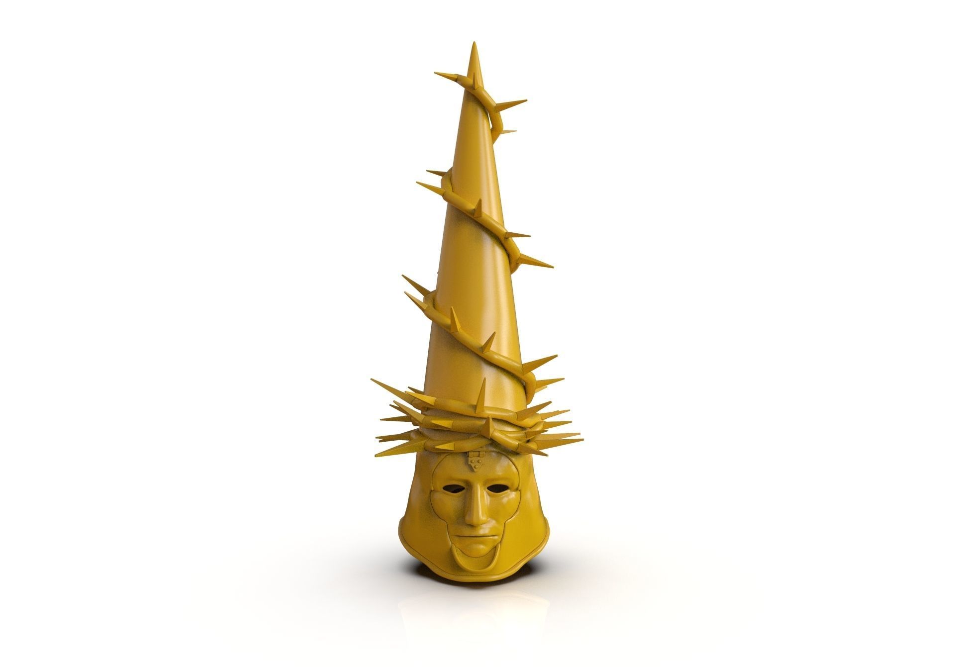 The Penitent One Helmet Blasphemous Close Mouth 3D print model_7