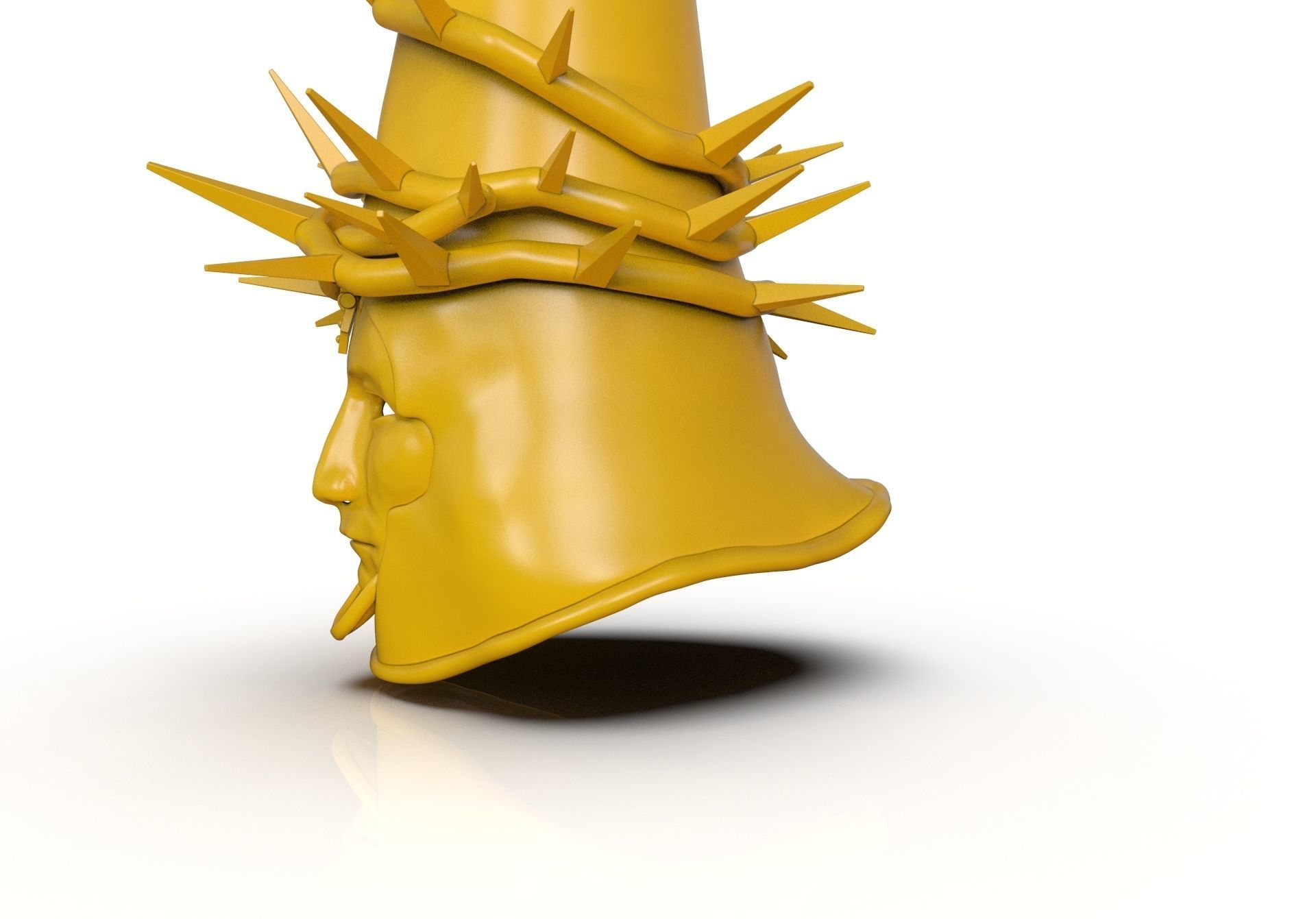 The Penitent One Helmet Blasphemous Close Mouth 3D print model_16