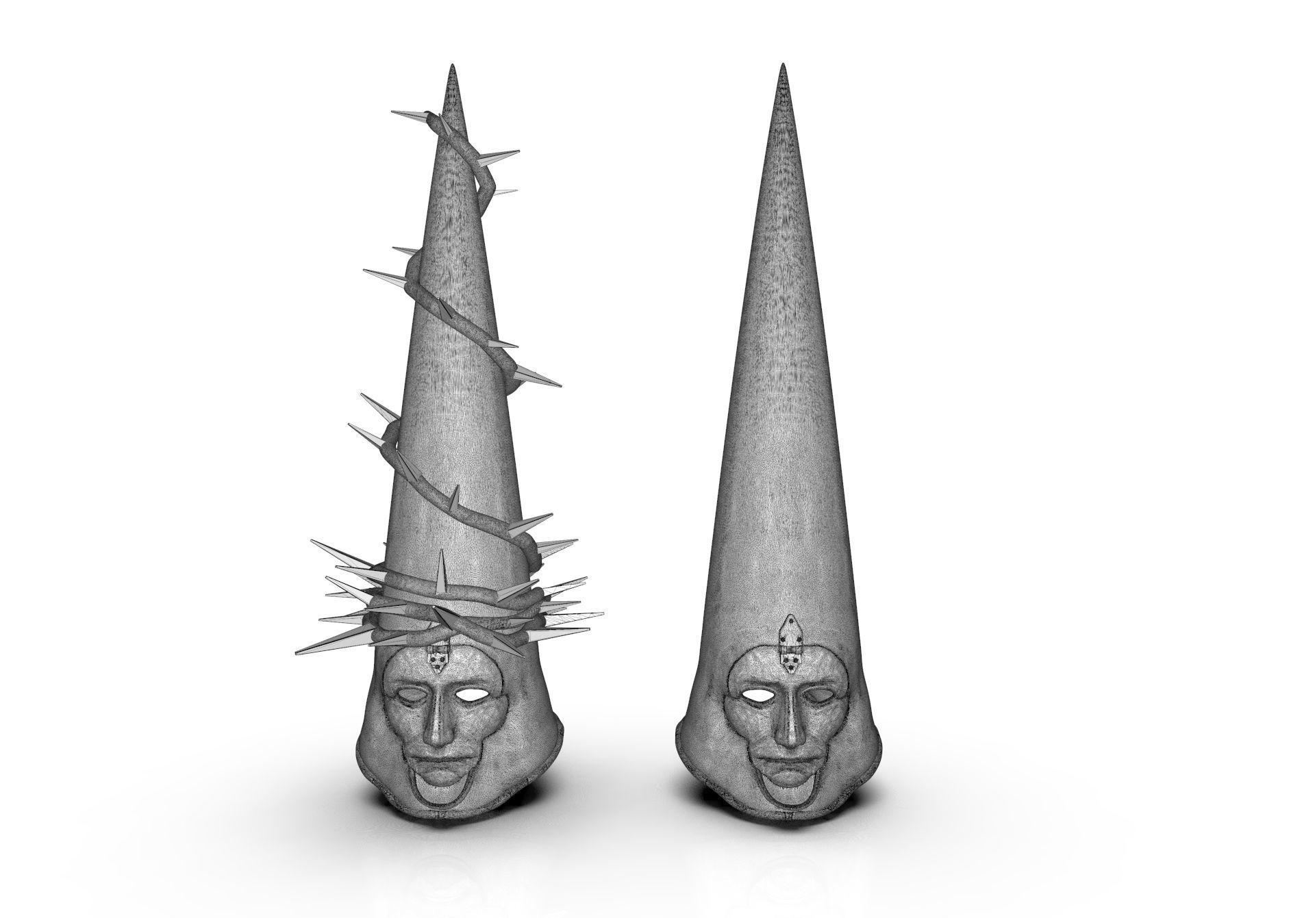 The Penitent One Helmet Blasphemous Close Mouth 3D print model_36
