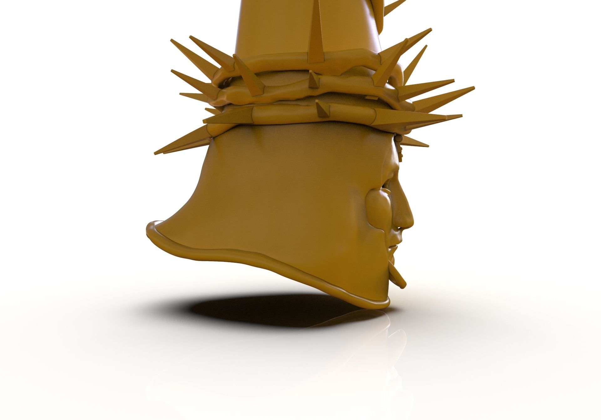 The Penitent One Helmet Blasphemous Close Mouth 3D print model_20