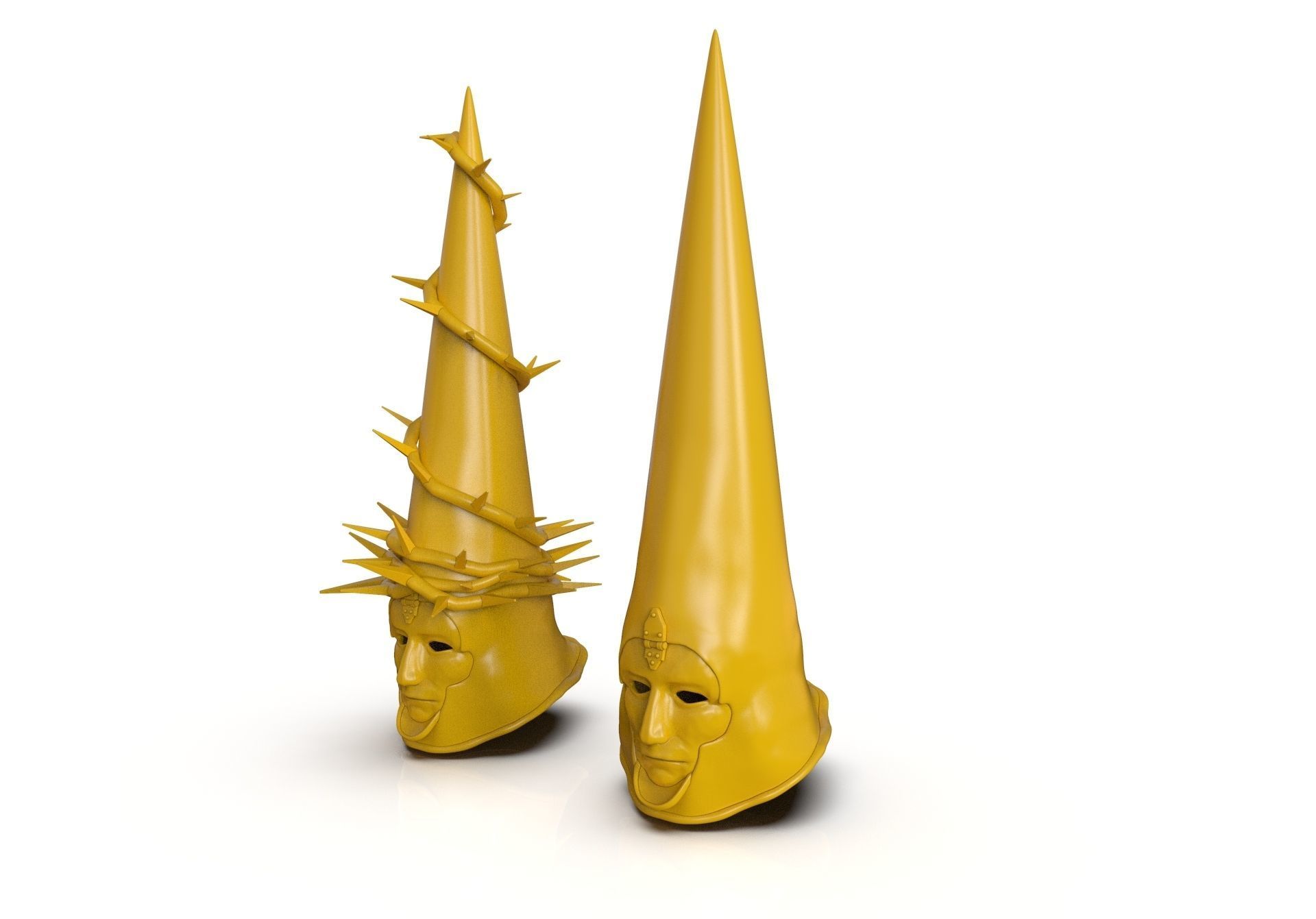 The Penitent One Helmet Blasphemous Close Mouth 3D print model_2