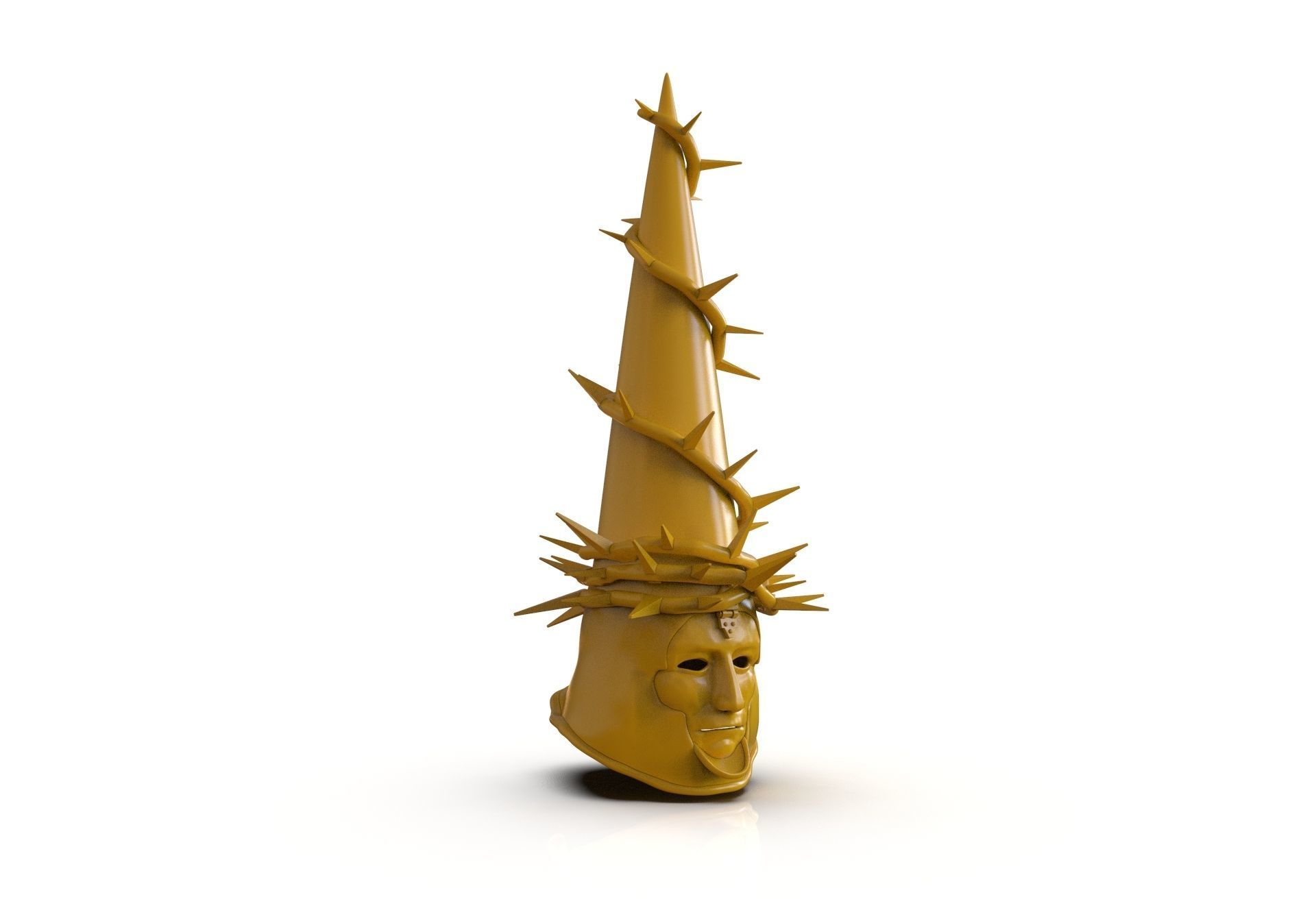 The Penitent One Helmet Blasphemous Close Mouth 3D print model_13