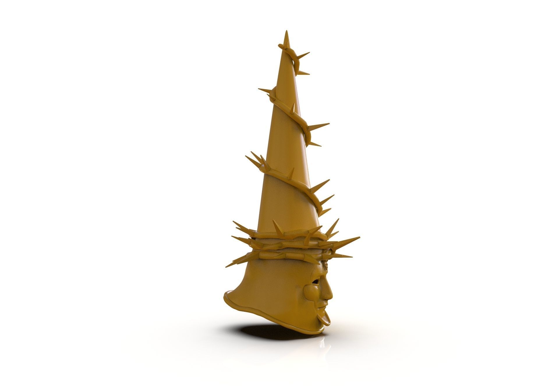 The Penitent One Helmet Blasphemous Close Mouth 3D print model_12