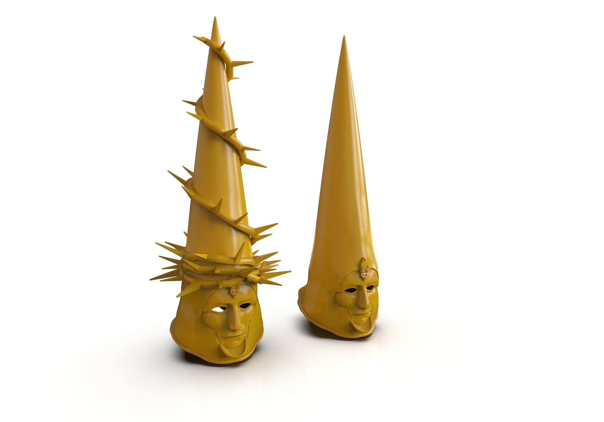 The Penitent One Helmet Blasphemous Close Mouth 3D print model_1