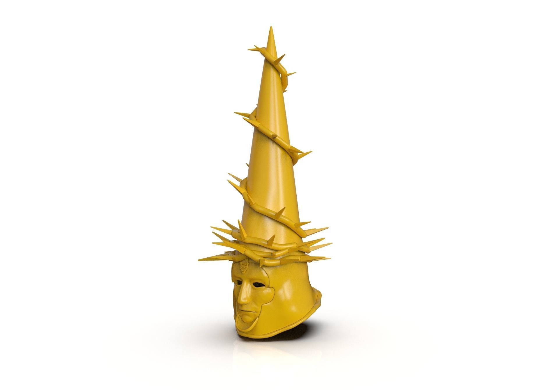 The Penitent One Helmet Blasphemous Close Mouth 3D print model_8