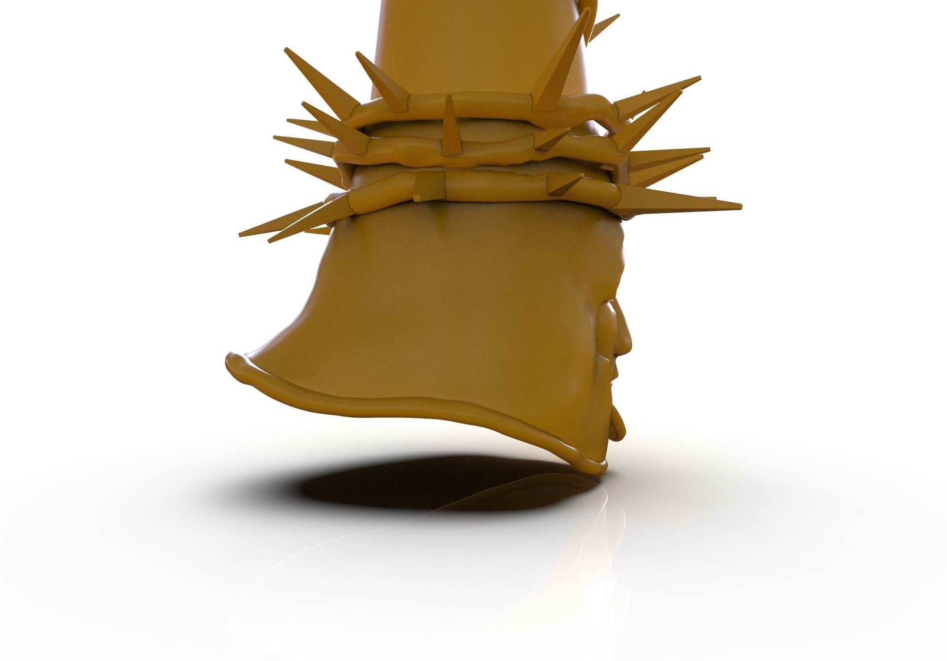 The Penitent One Helmet Blasphemous Close Mouth 3D print model_19