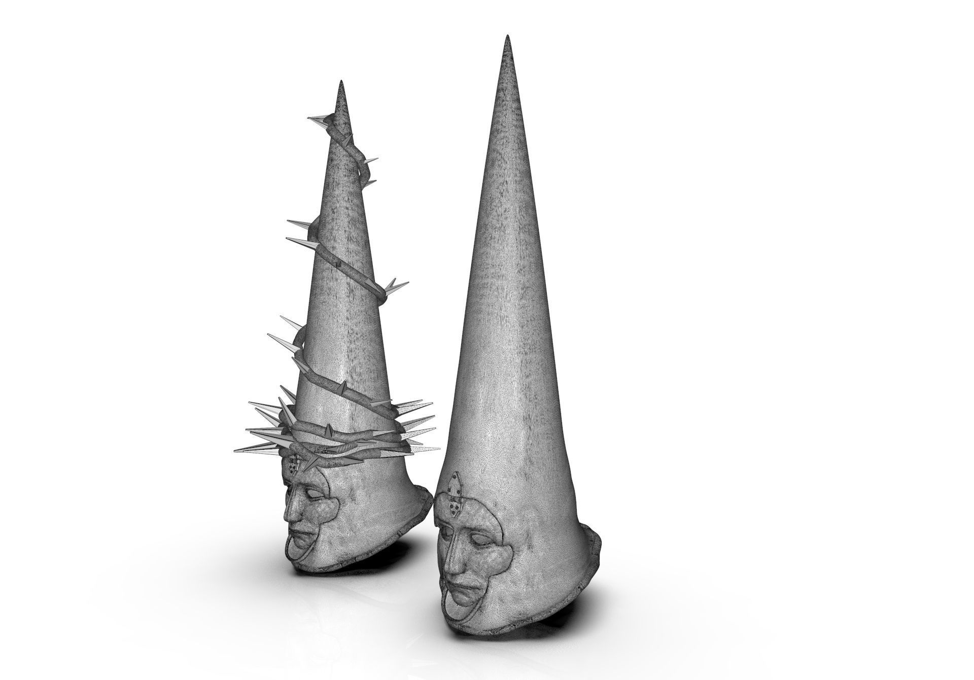 The Penitent One Helmet Blasphemous Close Mouth 3D print model_37