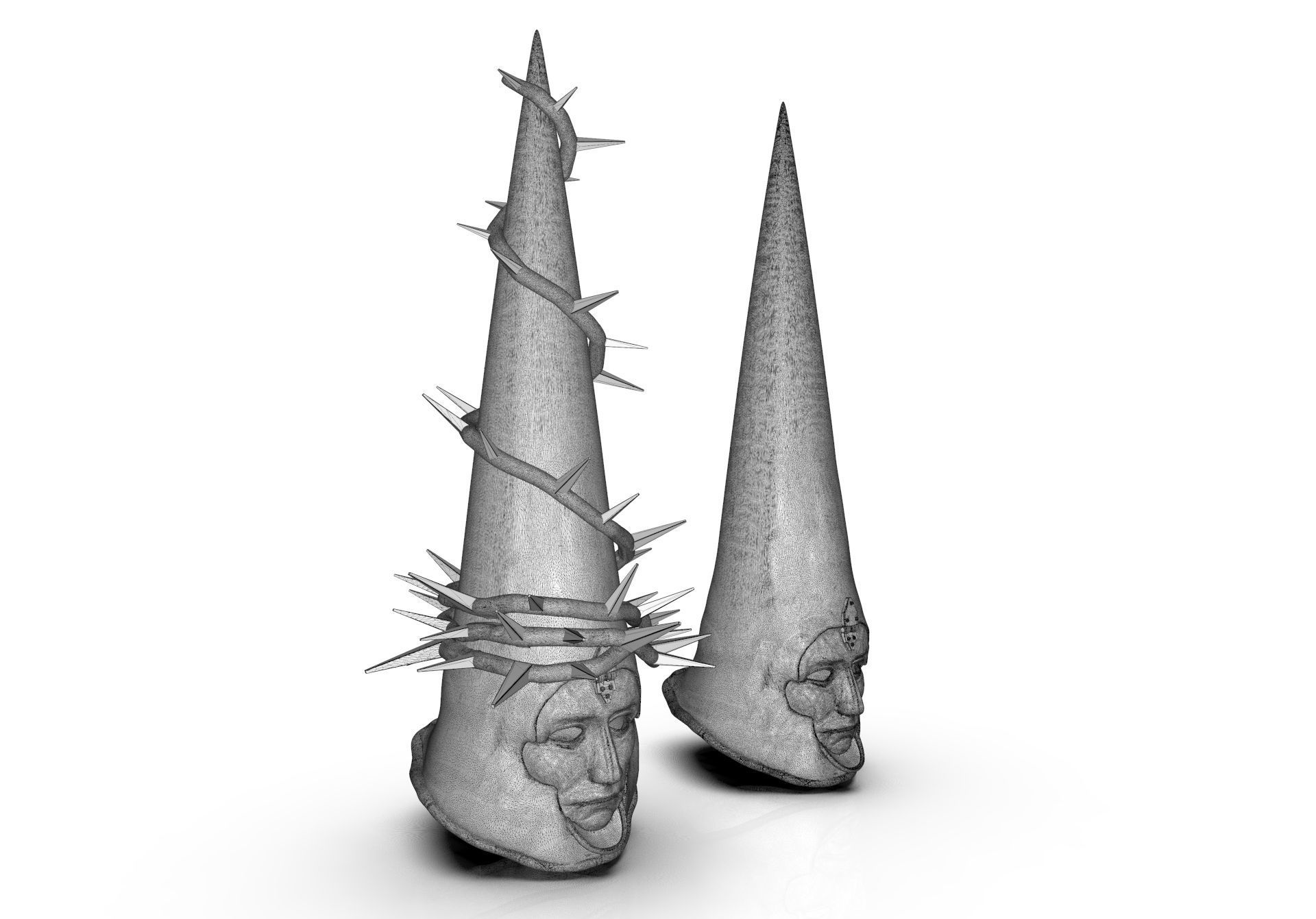 The Penitent One Helmet Blasphemous Close Mouth 3D print model_38