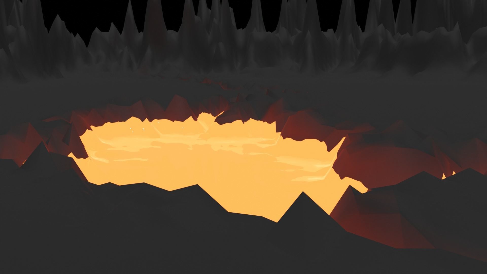 Mordor Lord Of The Rings Height Map  Low-poly 3D model_3