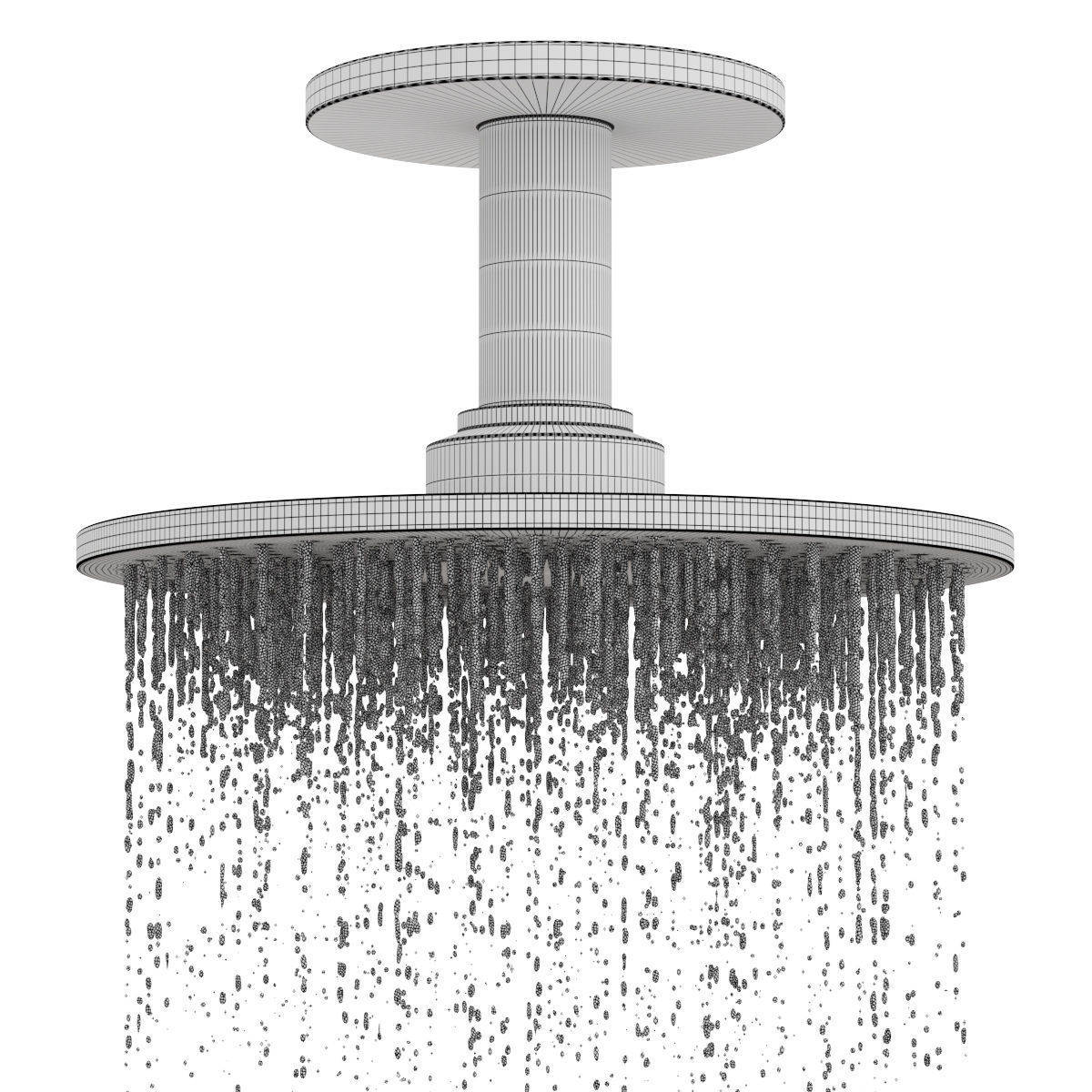 Overhead shower Axor 300mm 3D model_5