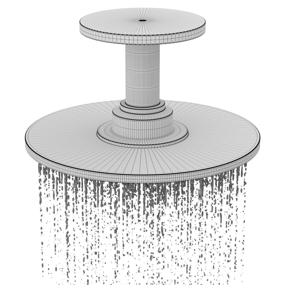 Overhead shower Axor 300mm 3D model_6