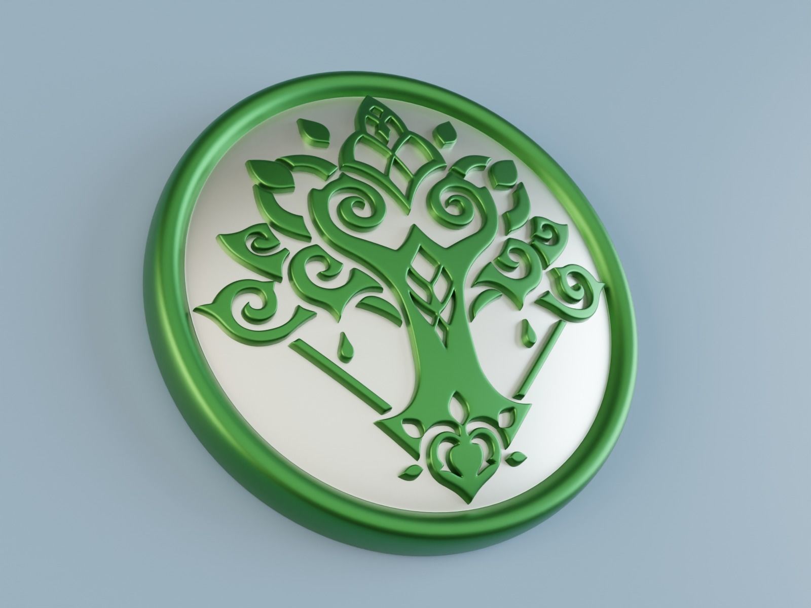 Genshin Impact Sumeru Emblem pendant 3D model 3D printable | CGTrader